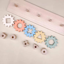 Load image into Gallery viewer, Rainbow Gear Shapes Puzzle
