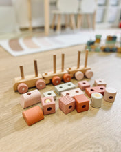 Load image into Gallery viewer, Baby Stacking Train ~ Pastel Pink