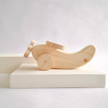 Load image into Gallery viewer, Wooden Natural Aircrafts ~ Plane & Helicopter