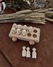 Load image into Gallery viewer, Wooden Bus with Peg Passengers