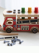Load image into Gallery viewer, Fire Truck Construction Toy
