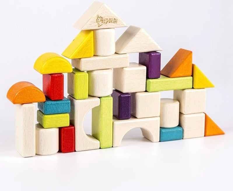 54 pcs Colour Building Blocks