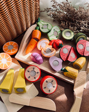 Load image into Gallery viewer, Vegetables Fruits Cutting with Tray Set
