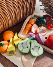Load image into Gallery viewer, Vegetables Fruits Cutting with Tray Set
