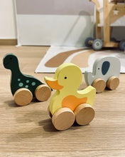 Load image into Gallery viewer, Animal Push Toys on Wheels (3 types)
