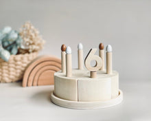 Load image into Gallery viewer, Wooden Cake - DIY Paint Set
