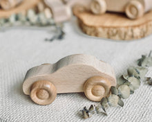 Load image into Gallery viewer, Wooden Mobile Cars - Full Set of 7 (option to add paint set)

