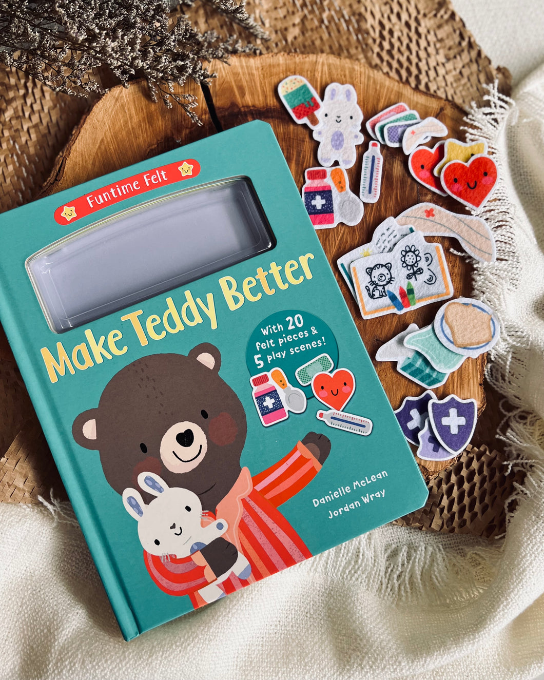 Make Teddy Better (Funtime Felt) - Board book
