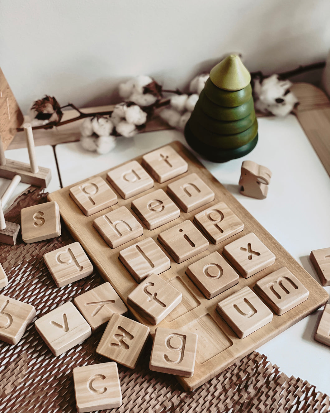 CVC Word Board (includes 3 sets of letter tiles)