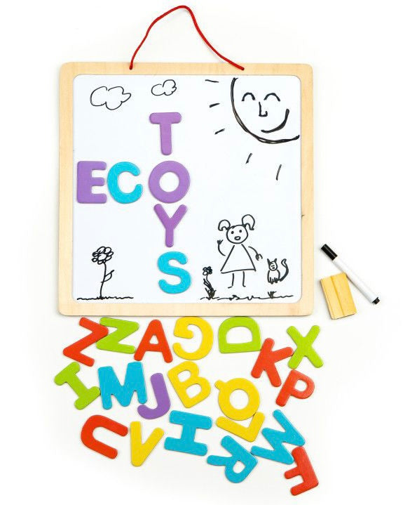 Double-sided Drawing Board (with magnetic Alphabet set & pens)