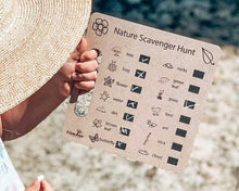 Load image into Gallery viewer, Timbertots Scavenger Hunt Boards (3 Designs - Beach / Nature /  Indoor)
