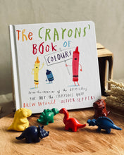 Load image into Gallery viewer, The Crayons Book of Colours (with option to add Dinosaur crayons set)
