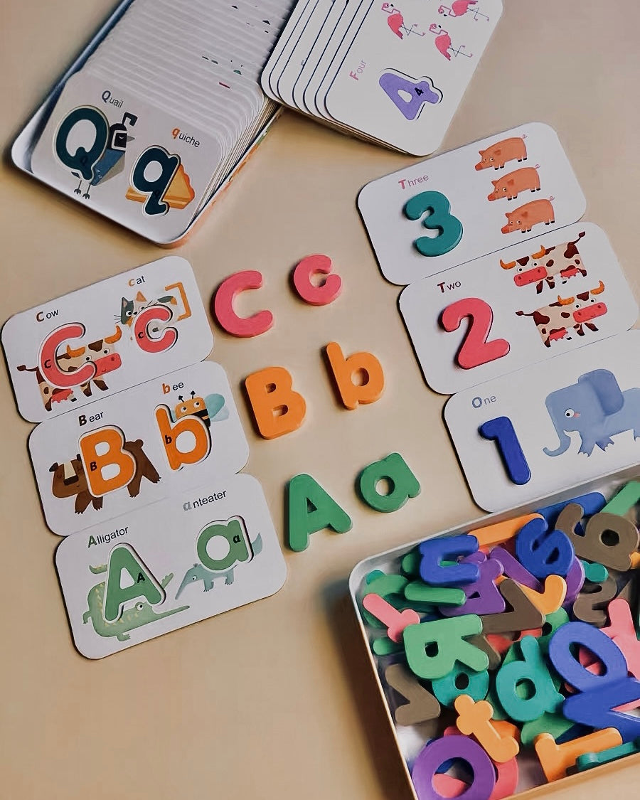 Alphabets Paired Cards (Ver.II ~ Upper & Lower Case and Numbers)