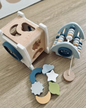 Load image into Gallery viewer, Little Rocket Activity Toy ~ Shape sorter &amp; Abacus
