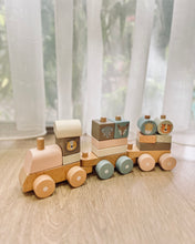 Load image into Gallery viewer, Baby Stacking Train ~ Pastel Pink
