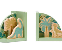 Load image into Gallery viewer, Dinosaur Wooden Bookends
