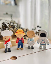 Load image into Gallery viewer, Wooden Occupation Figures (Astronaut / Chef / Doctor / Farmer )

